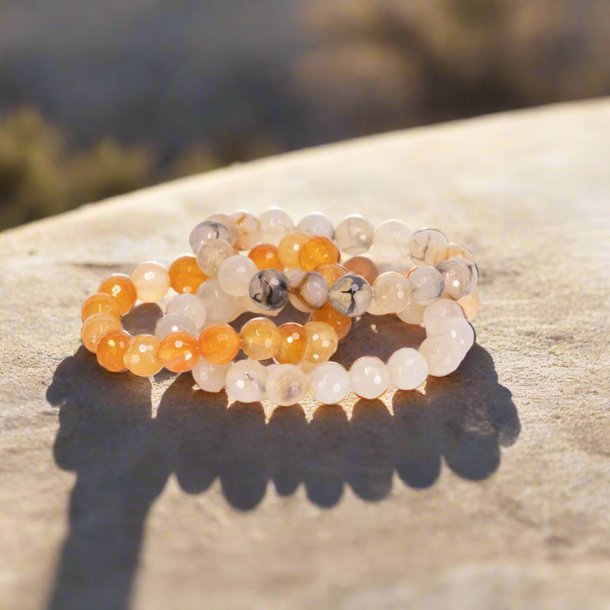 Faceted Agate Bracelet