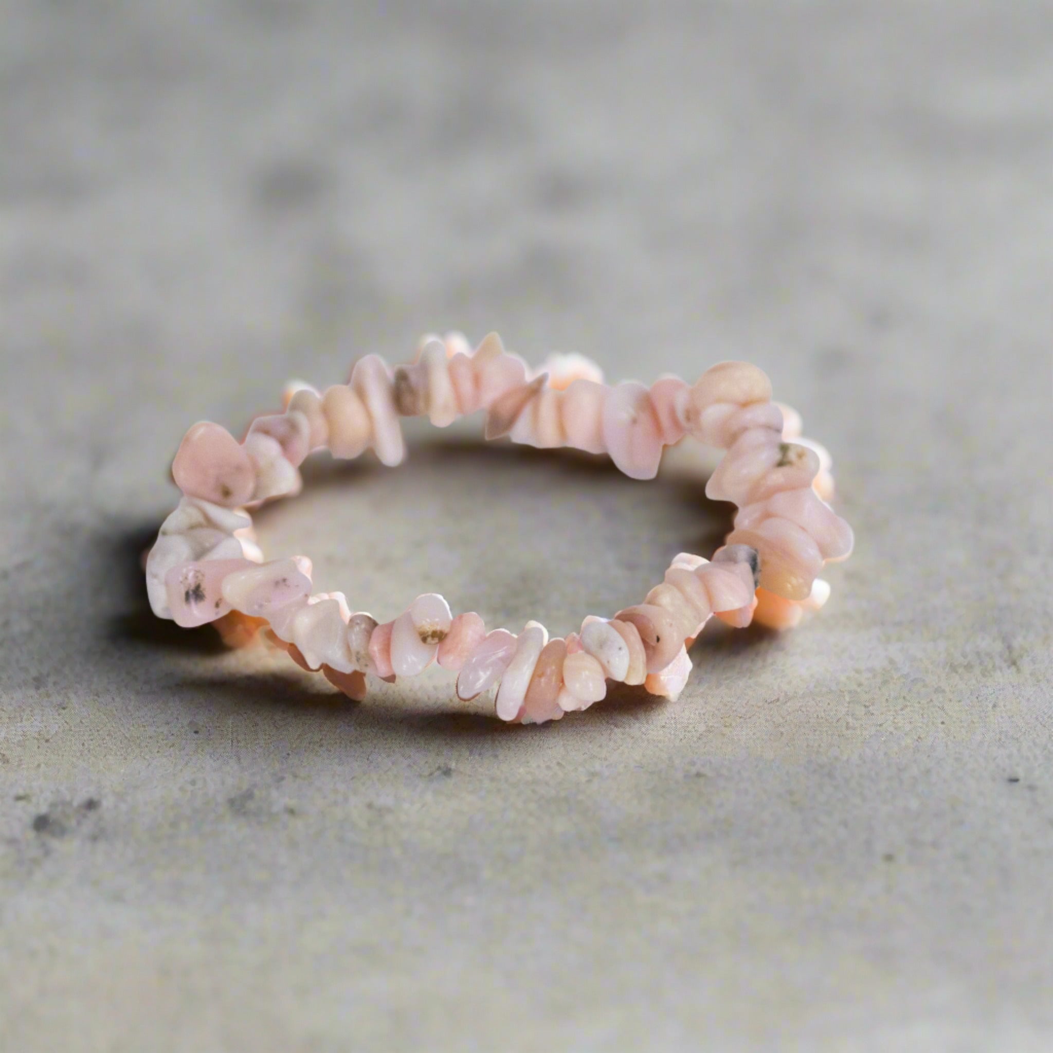 Rare Natural Chip Gemstone Power Bracelet