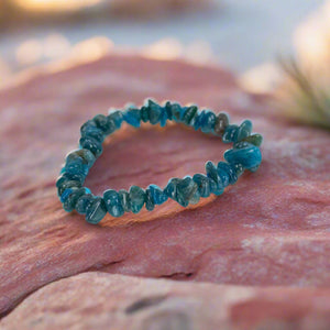 Rare Natural Chip Gemstone Power Bracelet